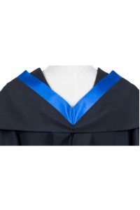自訂香港樹仁大學學士會計學法律與商業畢業袍 黑色方帽 藍色色肩帶披肩 DA239